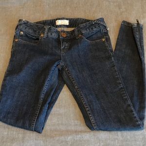 Free people jeans with zipper